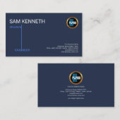 Carte De Visite Ingénieur des ponts et chaussées simple (Devant / Derrière)