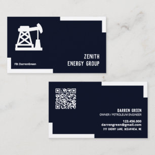 Carte De Visite Ingénieur du pétrole et du gaz QR