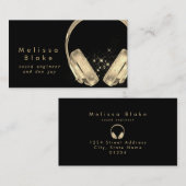 Carte De Visite ingénieur du son dee jay (Devant / Derrière)