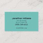 Carte De Visite Ingénieur du son Dee Jay (Dos)