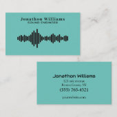 Carte De Visite Ingénieur du son Dee Jay (Devant / Derrière)