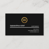 Carte De Visite Ingénieur du son d'un rouge ardent de tabagisme de (Dos)