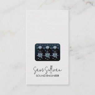 Carte De Visite Ingénieur du son Ingénierie audio