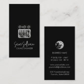 Carte De Visite Ingénieur du son Ingénierie audio (Devant / Derrière)