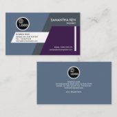 Carte De Visite Ingénieur futuriste créatif de trapèze (Devant / Derrière)