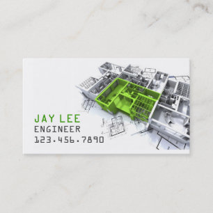 Carte De Visite Ingénieur, Ingénieur, Architecte, Constructeur
