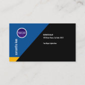 Carte De Visite Ingénieur jaune éblouissant choquant de vitesses (Dos)