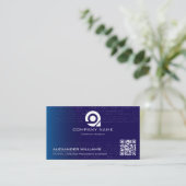 Carte De Visite Ingénieur logiciel en intelligence artificielle en (Debout devant)
