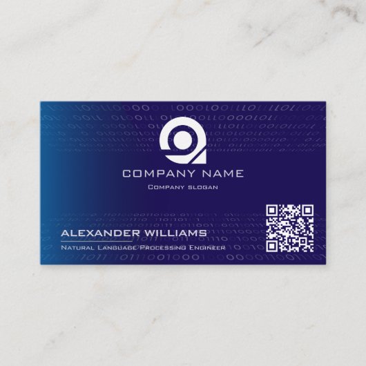 Carte De Visite Ingénieur logiciel en intelligence artificielle en (Devant)