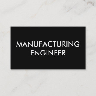 Carte De Visite ingénieur manufacturier