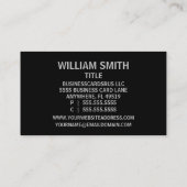 Carte De Visite Ingénieur mécanique (Dos)