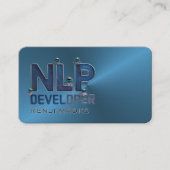 Carte De Visite 🤖 Ingénieur NLP Chatbot Développeur AI QR Code Ca (Devant)