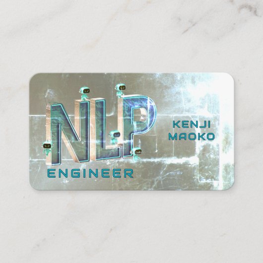 Carte De Visite 🤖 Ingénieur NLP Chatbot Développeur Conversationa (Devant)