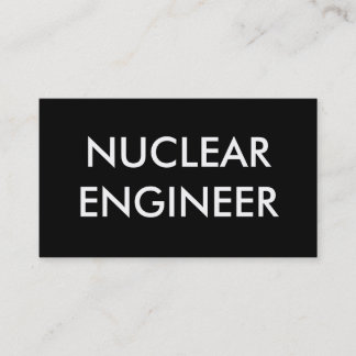 Carte De Visite ingénieur nucléaire
