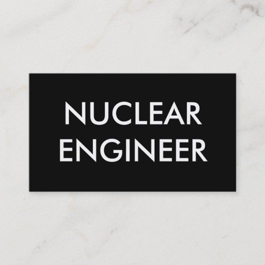Carte De Visite ingénieur nucléaire (Devant)