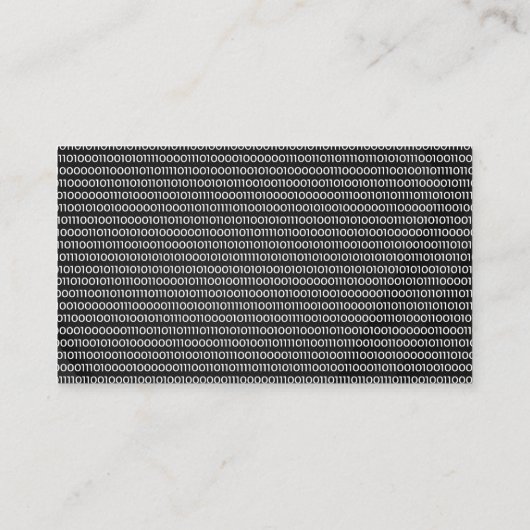 Carte De Visite Ingénieur | Programmeur de codage (Dos)