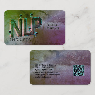 Carte De Visite Ingénieur TALN Développeur de chatbot Intelligence
