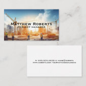 Carte De Visite Ingénieurs | chantier (Devant / Derrière)