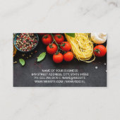 Carte De Visite Ingrédients cuisines (Dos)