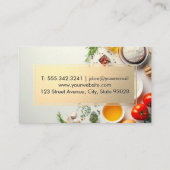 Carte De Visite Ingrédients cuisines | Couteau de cuisine (Dos)