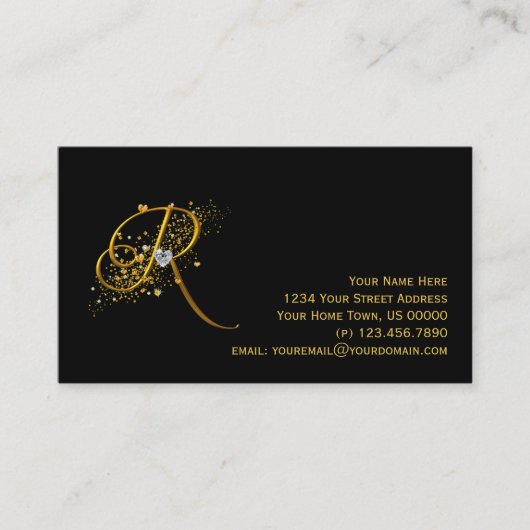 Carte de visite initial de chimères d'or et des (Devant)