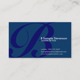 Carte De Visite initiale aérienne : bleu
