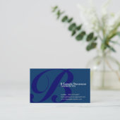 Carte De Visite initiale aérienne : bleu (Debout devant)