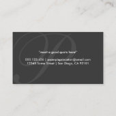 Carte De Visite initiale aérienne : orange (Dos)