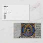 Carte De Visite Initiale "D" de Mme 531 f.169v Historiated (Devant / Derrière)