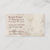 Carte De Visite Initiale vintage T (Dos)