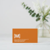 Carte De Visite Initiales audacieuses (Debout devant)