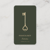 Carte De Visite Initiales de l'agent immobilier du concessionnaire (Devant)