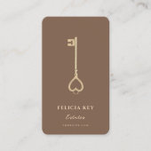 Carte De Visite Initiales de l'agent immobilier du concessionnaire (Devant)