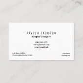 Carte De Visite Initiales de monogramme Motif Abstrait cool (Dos)