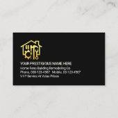 Carte De Visite Initiales de nom Monogramme Outils de bricoleur (Dos)