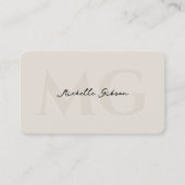 Carte De Visite Initiales de sable monographique minimes simples p (Devant)