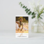 Carte De Visite Initiales de script moderne Monogramme Photographe (Debout devant)