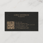 Carte De Visite Initiales Kraft Faux Rustiques Professionnelles &  (Dos)