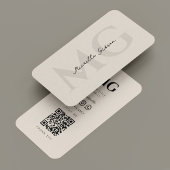 Carte De Visite Initiales marketing moderne Sable professionnel Be