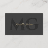 Carte De Visite Initiales marketing professionnel des médias socia (Devant)