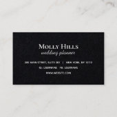 Carte De Visite Initiales minimaux de ligne moderne Monogramme Kra (Dos)