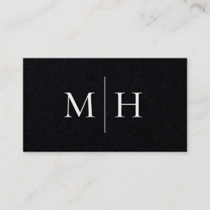 Carte De Visite Initiales minimes de la ligne moderne Monogramme K