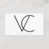 Carte De Visite Initiales modernes (Devant)