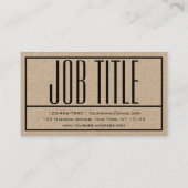 Carte De Visite Initiales Modernes & Logo de Nom (Dos)