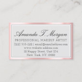 Carte De Visite Initiales Monogramme Planificateur d'événements ro (Dos)