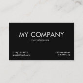 Carte De Visite Initiales monogrammes (Dos)