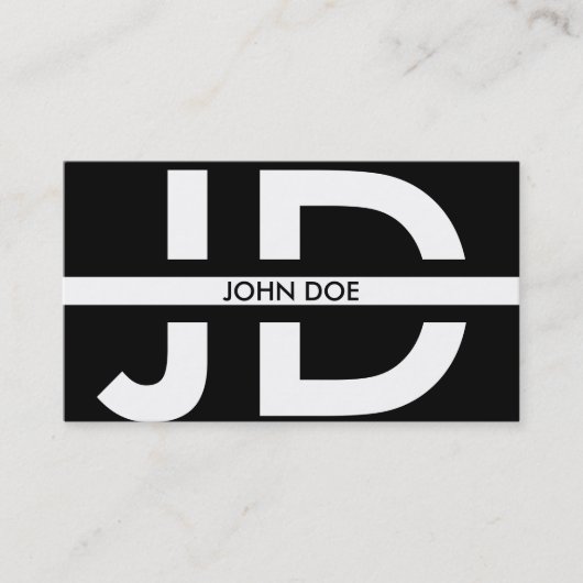 Carte De Visite Initiales monogrammes (Devant)