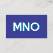 Carte De Visite Initiales Monogrammes modernes ombre portée (Devant)