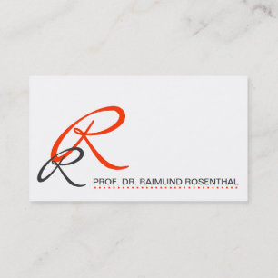 Carte De Visite Initialien Visitenkarte