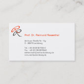 Carte De Visite Initialien Visitenkarte (Devant)